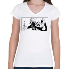 PRINTFASHION TG - Character - Női V-nyakú póló - Fehér női póló