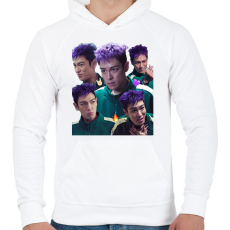 PRINTFASHION Thanos Squid Game - Férfi kapucnis pulóver - Fehér