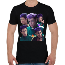 PRINTFASHION Thanos Squid Game - Férfi póló - Fekete férfi póló