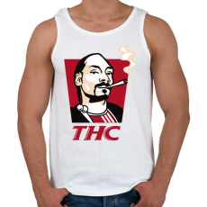 PRINTFASHION THC- Snoop - Férfi atléta - Fehér