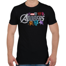 PRINTFASHION The Adobers - Férfi póló - Fekete