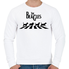PRINTFASHION The Beagles - Férfi pulóver - Fehér férfi pulóver, kardigán