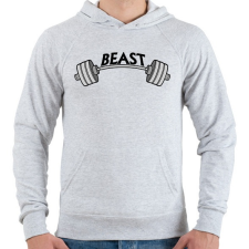 PRINTFASHION The Beast - Férfi kapucnis pulóver - Sport szürke férfi pulóver, kardigán