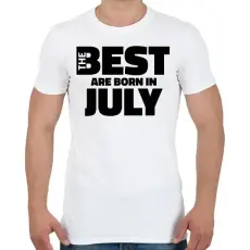 PRINTFASHION The Best are born in july - Férfi póló - Fehér