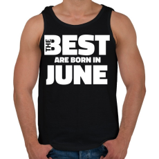 PRINTFASHION The Best are born in june - Férfi atléta - Fekete