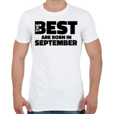 PRINTFASHION The Best are born in september - Férfi póló - Fehér férfi póló