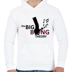 PRINTFASHION The big bong theory - Férfi kapucnis pulóver - Fehér
