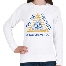 PRINTFASHION The big brother is watching you! - Női pulóver - Fehér