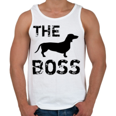 PRINTFASHION The boss - Férfi atléta - Fehér