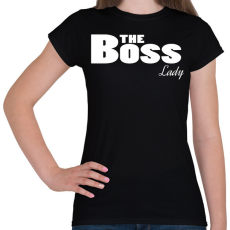 PRINTFASHION The BOSS  - Női póló - Fekete