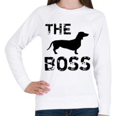 PRINTFASHION The boss - Női pulóver - Fehér