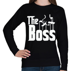 PRINTFASHION The Boss - Női pulóver - Fekete