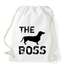 PRINTFASHION The boss - Sportzsák, Tornazsák - Fehér tornazsák