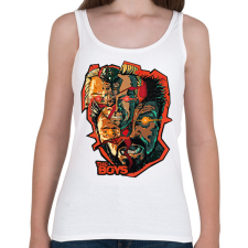 PRINTFASHION The boys art - Női atléta - Fehér női trikó