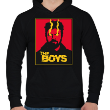 PRINTFASHION The boys - Butcher - Férfi kapucnis pulóver - Fekete férfi pulóver, kardigán