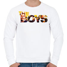 PRINTFASHION The Boys - Férfi pulóver - Fehér férfi pulóver, kardigán