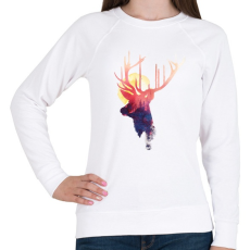 PRINTFASHION The burning sun - Női pulóver - Fehér