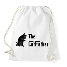 PRINTFASHION the catfather - Sportzsák, Tornazsák - Fehér tornazsák