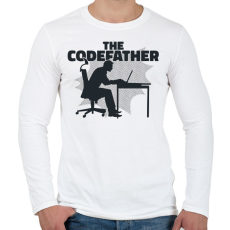 PRINTFASHION The Codefather - Férfi hosszú ujjú póló - Fehér