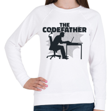 PRINTFASHION The Codefather - Női pulóver - Fehér női pulóver, kardigán