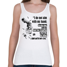 PRINTFASHION THE DARK TOWER- Gunlisher  - Női atléta - Fehér női trikó