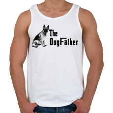 PRINTFASHION the dogfather - Férfi atléta - Fehér