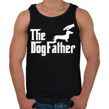 PRINTFASHION The DogFather - Férfi atléta - Fekete atléta, trikó