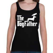 PRINTFASHION The DogFather - Női atléta - Fekete női trikó