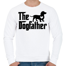 PRINTFASHION The Dogfather - Tacskó - Férfi pulóver - Fehér férfi pulóver, kardigán