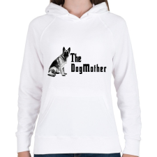 PRINTFASHION the dogmother - Női kapucnis pulóver - Fehér női pulóver, kardigán