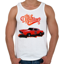 PRINTFASHION The Dukes of Hazzard - Férfi atléta - Fehér atléta, trikó