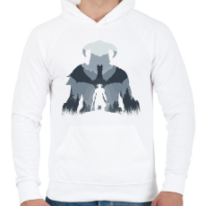 PRINTFASHION The Elder Scrolls - Férfi kapucnis pulóver - Fehér