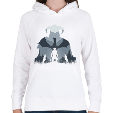 PRINTFASHION The Elder Scrolls - Női kapucnis pulóver - Fehér