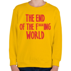 PRINTFASHION The end of the f.. - Gyerek pulóver - Sárga