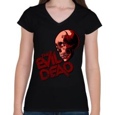 PRINTFASHION the evil dead - Női V-nyakú póló - Fekete női póló