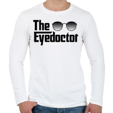 PRINTFASHION The Eyedoctor - Férfi hosszú ujjú póló - Fehér