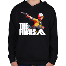 PRINTFASHION The Finals - combat-centered game show - Gyerek kapucnis pulóver - Fekete gyerek pulóver, kardigán