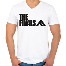 PRINTFASHION The Finals - Férfi V-nyakú póló - Fehér férfi póló