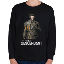 PRINTFASHION The First Descendant Enzo  - Gyerek pulóver - Fekete gyerek pulóver, kardigán