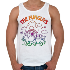 PRINTFASHION The funguys - Férfi atléta - Fehér atléta, trikó