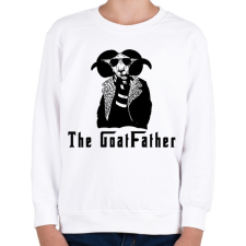 PRINTFASHION the goatfather - Gyerek pulóver - Fehér gyerek pulóver, kardigán