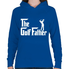 PRINTFASHION The golf fater - Női kapucnis pulóver - Királykék női pulóver, kardigán