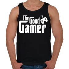 PRINTFASHION The Good Gamer - Férfi atléta - Fekete atléta, trikó