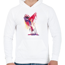PRINTFASHION The great emerge - Férfi kapucnis pulóver - Fehér férfi pulóver, kardigán