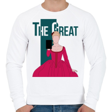 PRINTFASHION The Great - Nagy Katalin - Férfi pulóver - Fehér