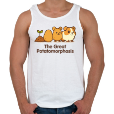 PRINTFASHION The Great Potatomorphosis - Férfi atléta - Fehér