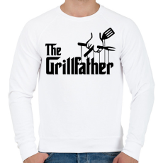 PRINTFASHION The grillfather - black - Férfi pulóver - Fehér