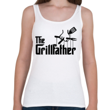 PRINTFASHION The grillfather - black - Női atléta - Fehér női trikó