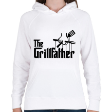 PRINTFASHION The grillfather - black - Női kapucnis pulóver - Fehér