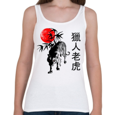 PRINTFASHION the hunting tiger - Női atléta - Fehér női trikó